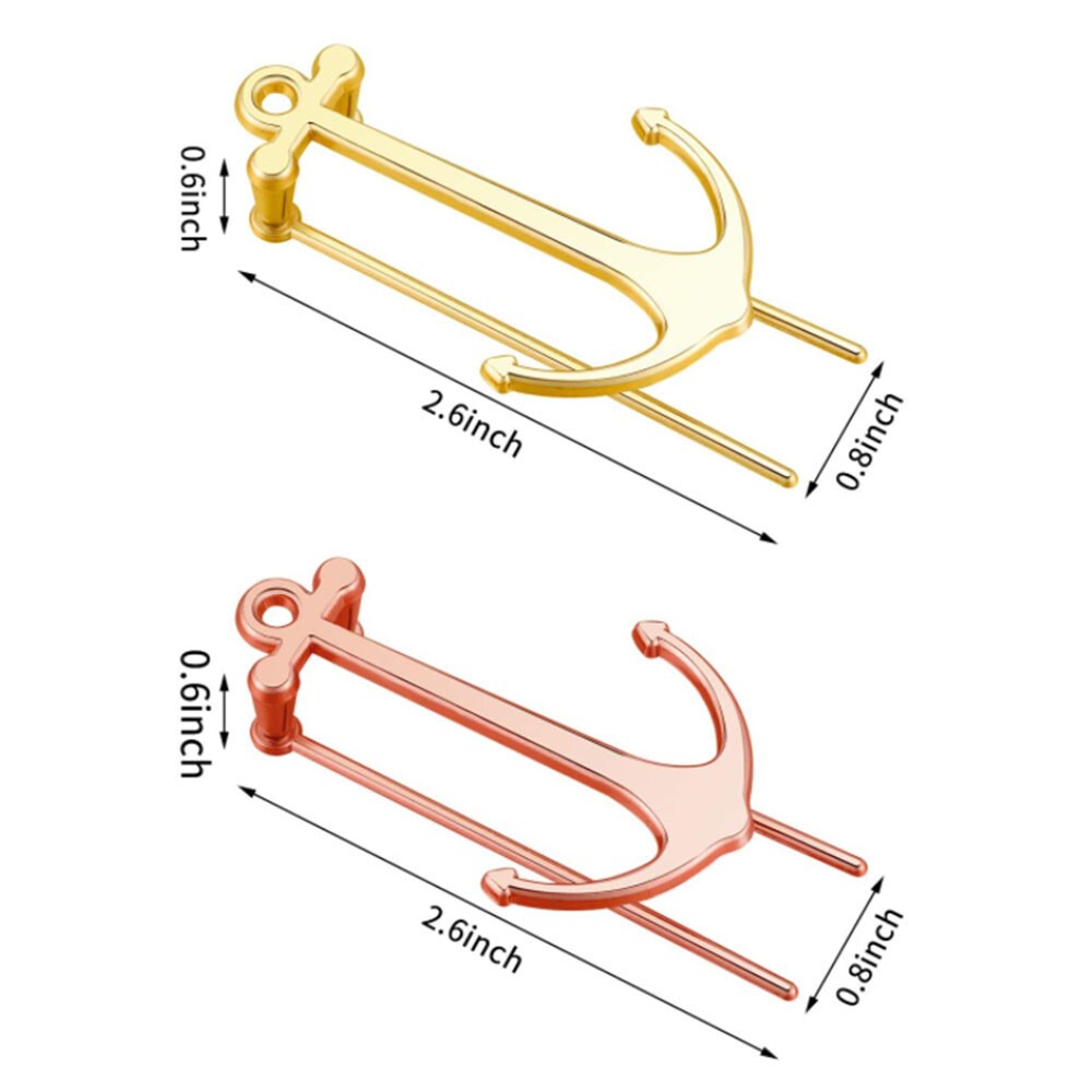 Creative Bookmarks Metal Anchor Bookmark Page Holder Clip for Students Gifts