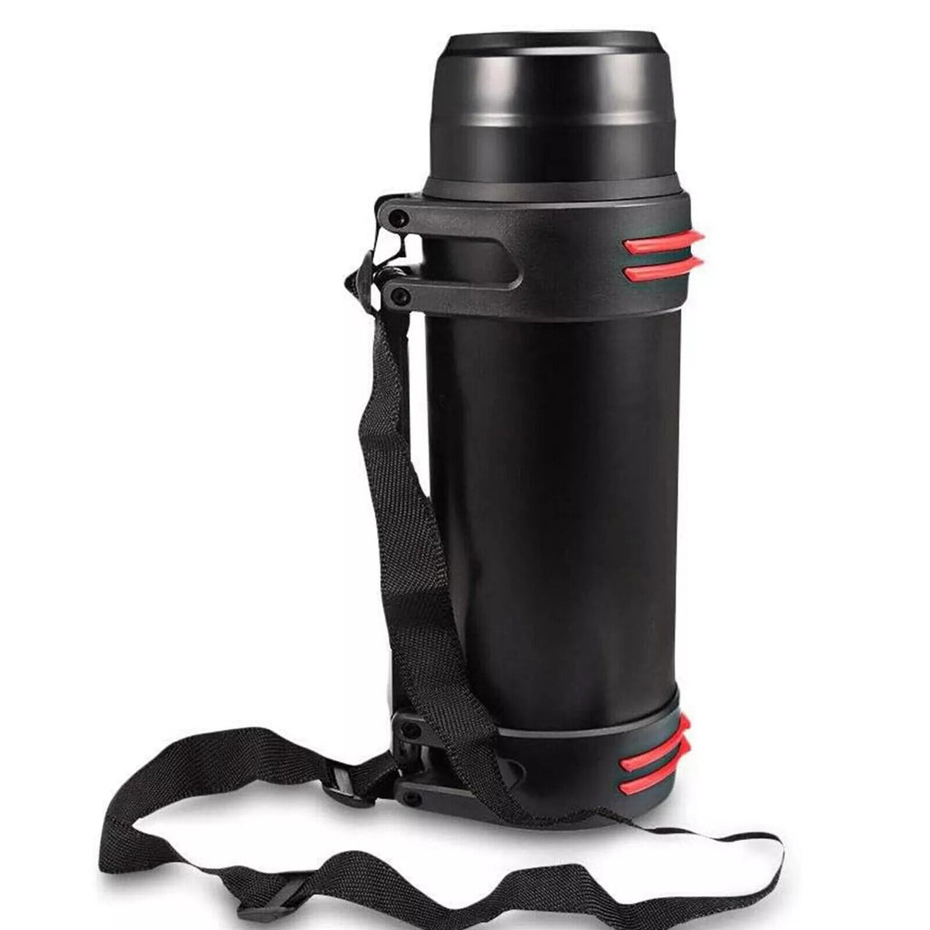 2L Thermos Flask Stainless Unbreakable Vacuum Handle Drinks Bottle Leak-Proof UK