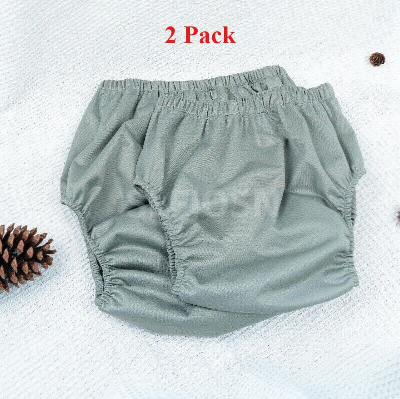 3 PCS Adult Washable Incontinence Underwear Diaper Pants Leak-proof Reusable