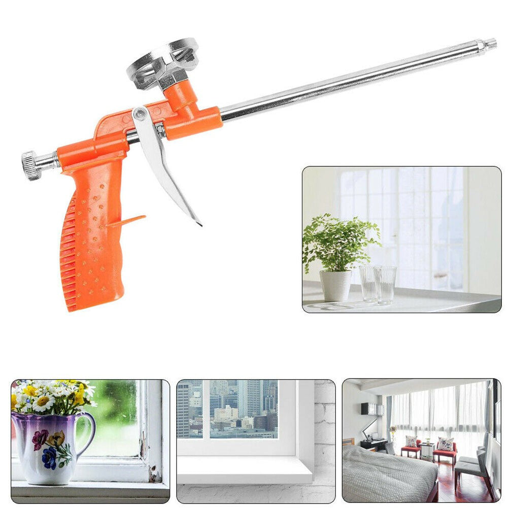 2x Profession Expanding Foam Spray Gun Applicator Chrome Plat Coat Bondit