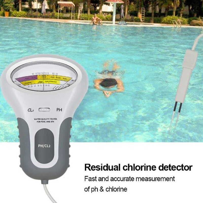 Swimming Pool Chlorine PH/CL2 Water Quality Tester Digital Monitor Spa Hot Tub！