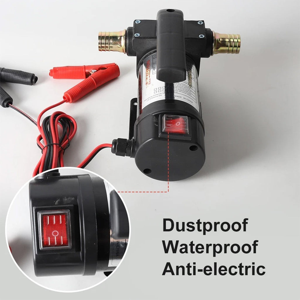 12V 260W Portable Electric Oil Diesel Transfer Pump Fuel Extractor Self-Priming