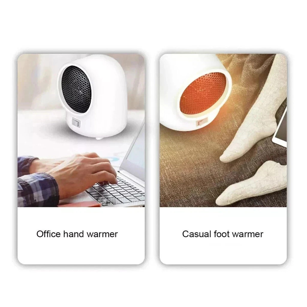 Mini Electric Heater Portable Desktop Winter Fan Air Heating Warmer Home Office
