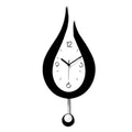 Modern Pendulum Waterdrop Wall Clock Wall Hanging Silent Clock Home Deco Acrylic