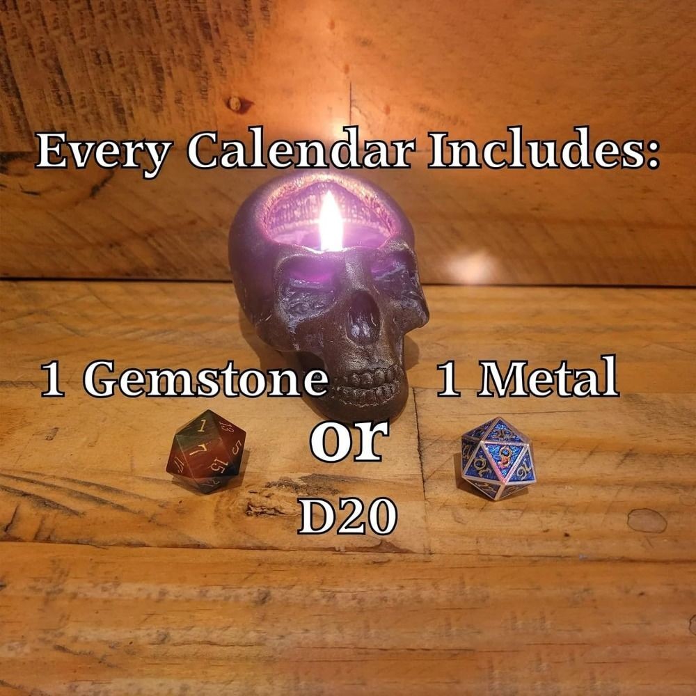 Resin Dice Advent Calendar Attractive DND Dice Advent Calendar