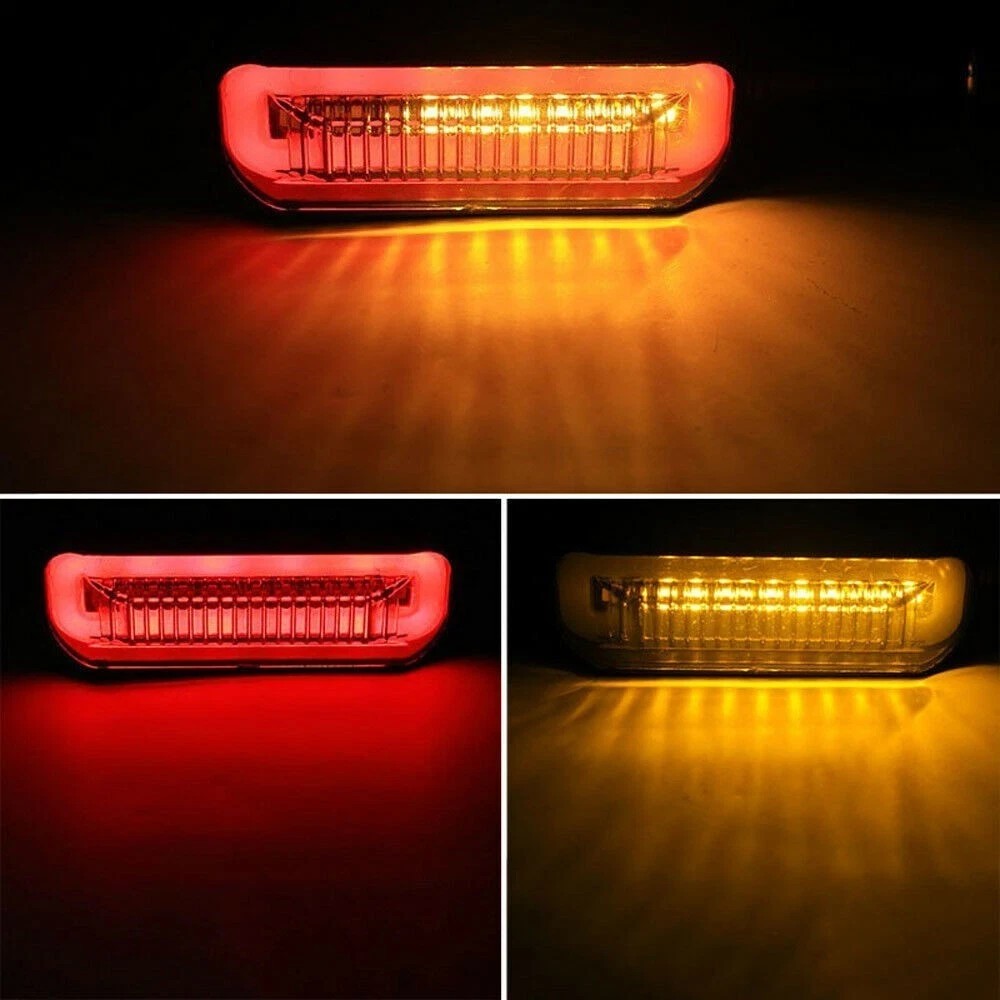 2X Motorcycle Bike LED Turn Signal Indicator Light Sequential Rear Lamp Amber