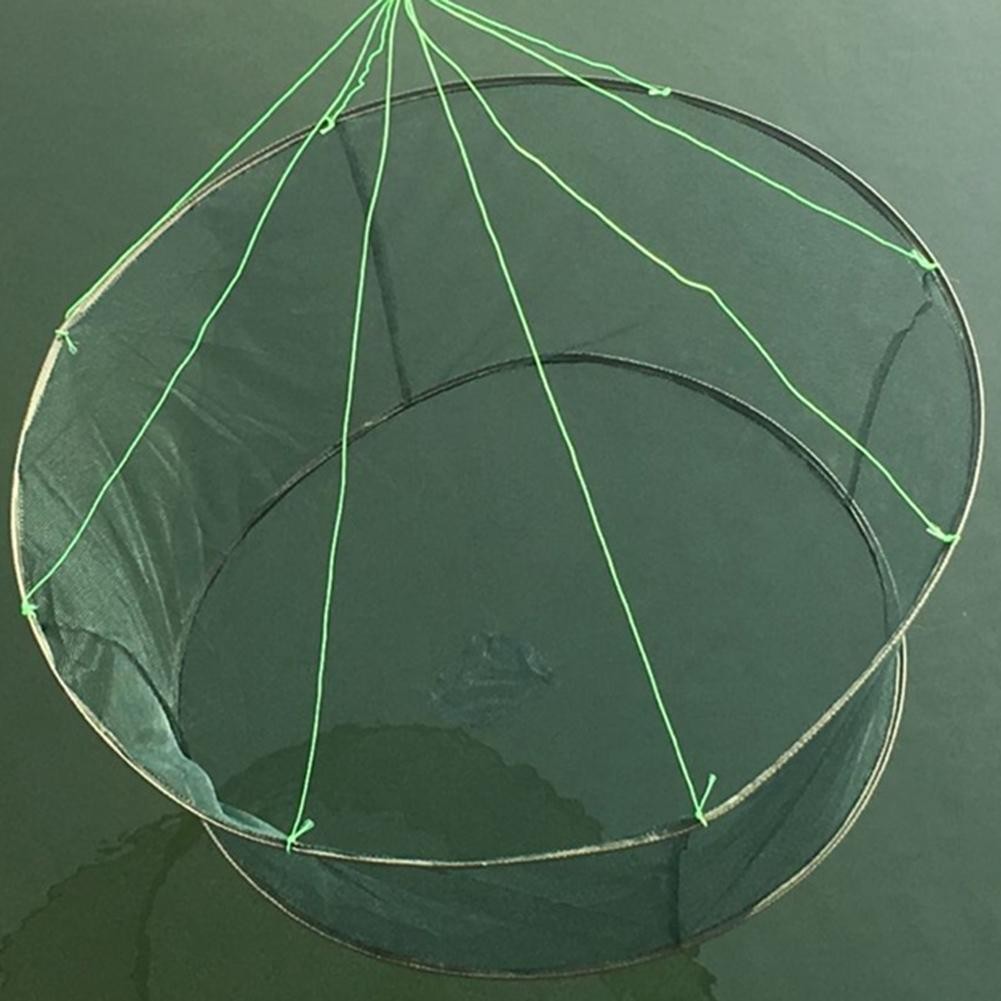 Foldable Drop Net Fishing Landing Bait Crab Pier Shrimp Harbour Pond Mesh Tackle