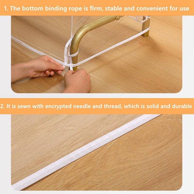 Clear Clothes Rail Cover Strong Garment Coat Hanger Protector Zipped 4 Sizes