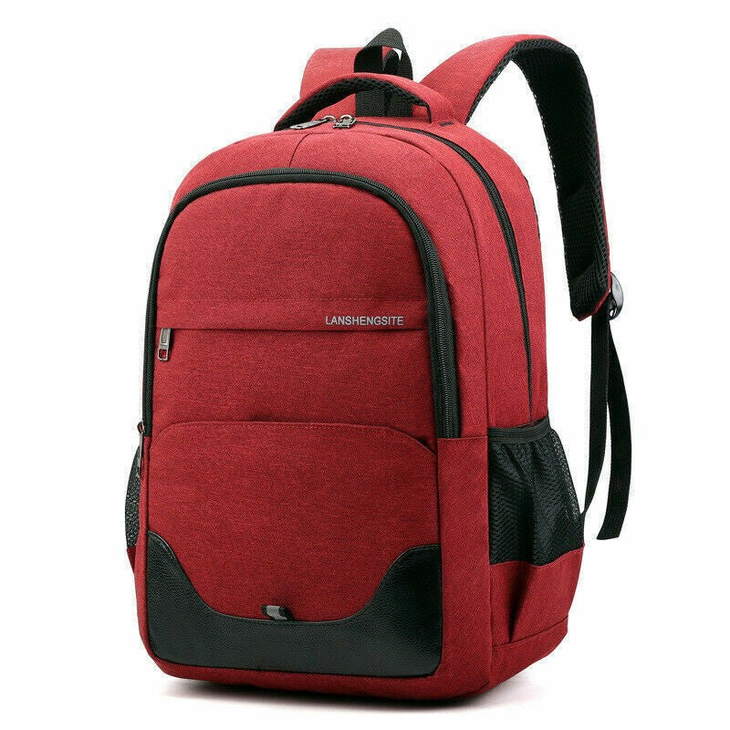 Mens Backpack Rucksack Black Bag School Sport Work Large Travel Hiking Laptop