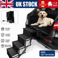 Folding 4 Stairs Portable Dog Ramp Steps Car Boot Access Ladder for Pet Dog Cat
