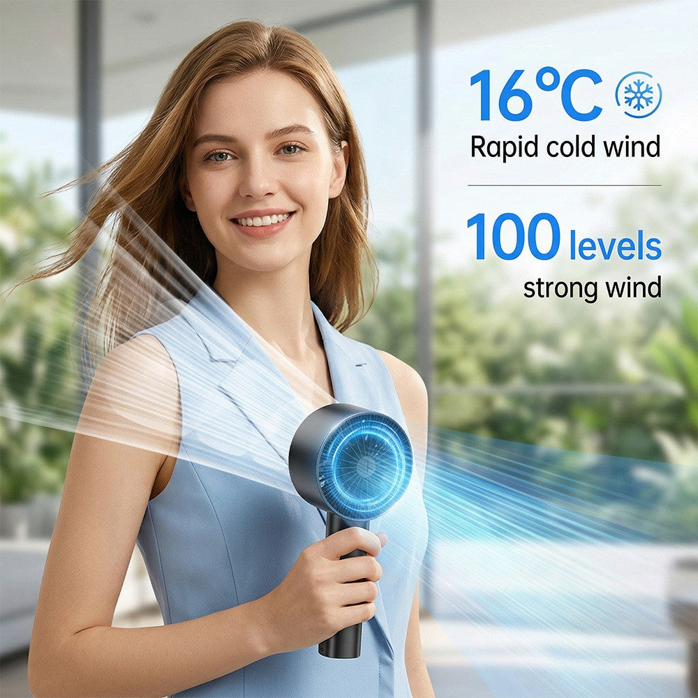 Portable Turbo Fan Cooling Handheld USB Rechargeable 3600 mAh 13000 RPM