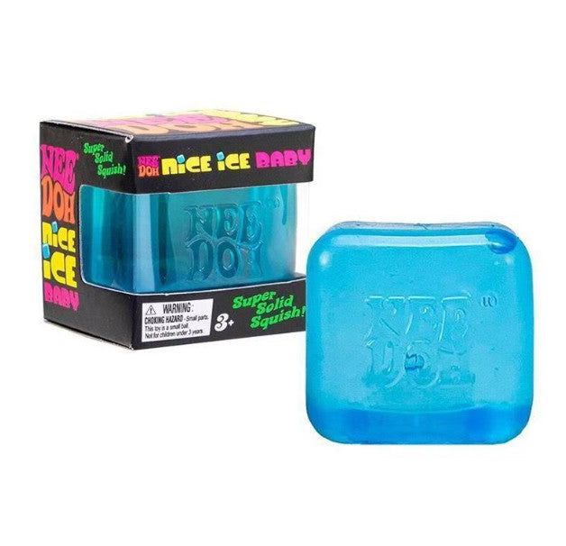 2*Schylling NeeDoh Nice Cube & Nice Fidget Toy Sensory Stress Relief Squeeze Toy