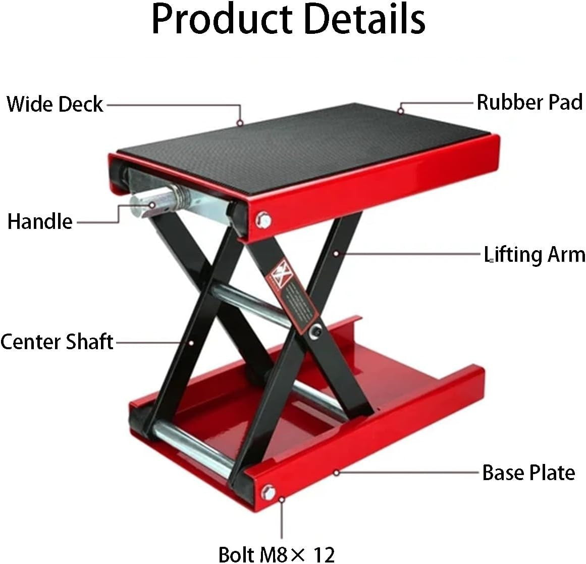 Motorcycle Scissor Jack Lift 500KG Motorbike Motorcycle Table Height Adjustable
