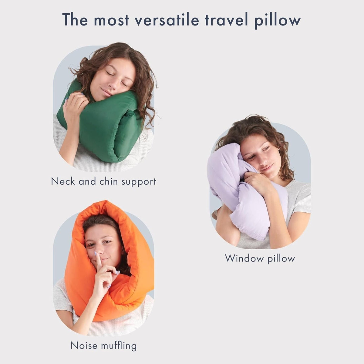 Pillow And Eye Mask - Travel Neck Pillow - Versatile Soft 360 Support Scarf -