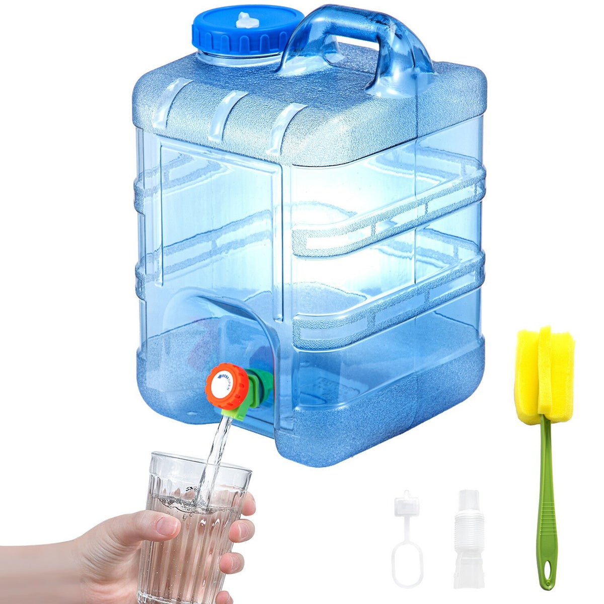 Camping Water Tank Bucket With Tap 5/12/15/20L Portable Carry Container Bottle