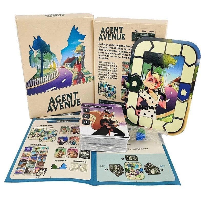Agent Avenue Board Game Card Game Family Party Strategy Game Brand New