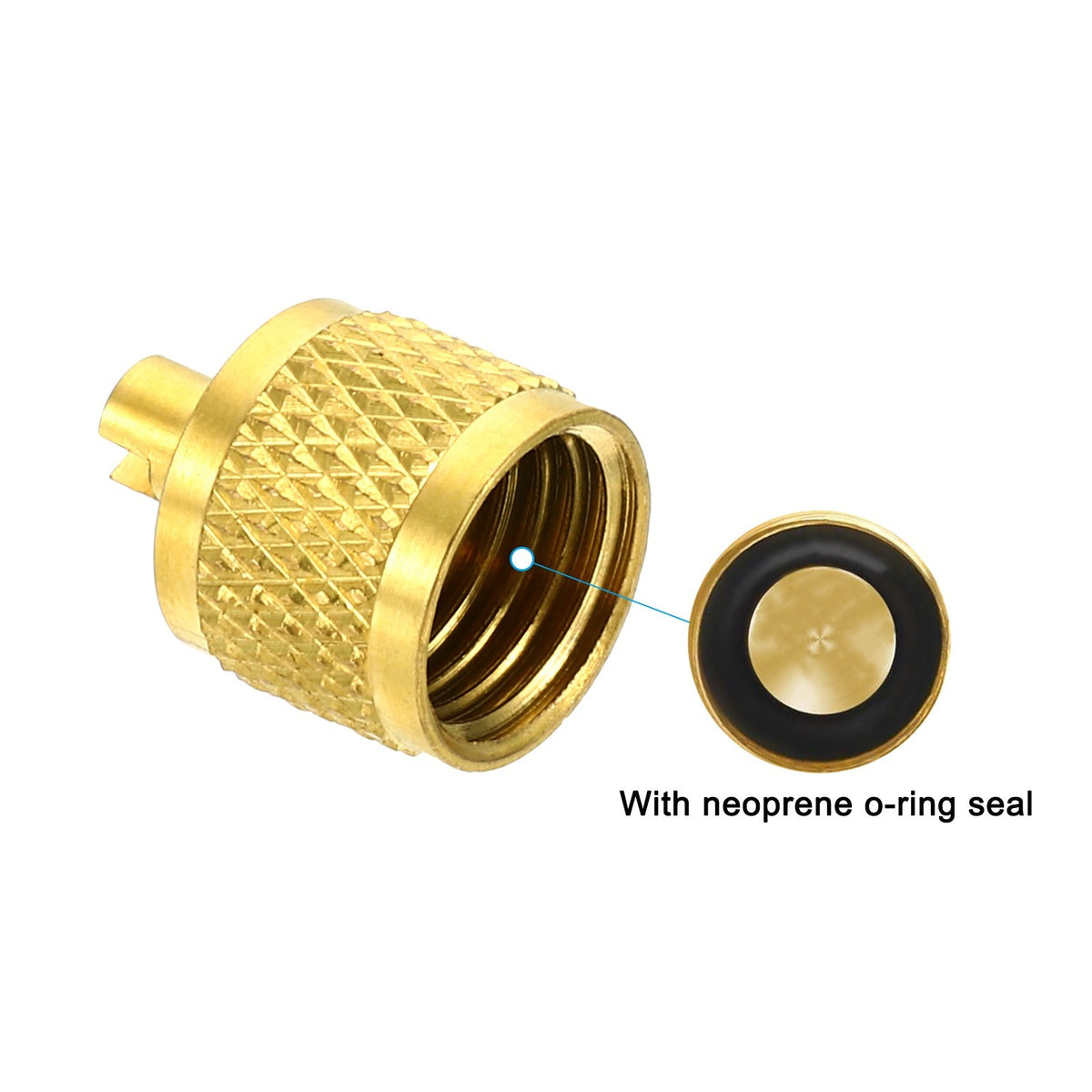 50 Pack 1/4" SAE Service Access Valve Caps Refrigeration Service Valve Cap