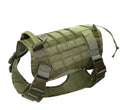 No Pull Tactical Dog Harness and Lead Set Military Training Vest w/ Handle