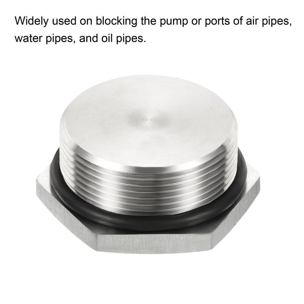 M36x1.5 Male Plug Thread Hex Head Socket Solid Pipe Fitting with Sealing Ring