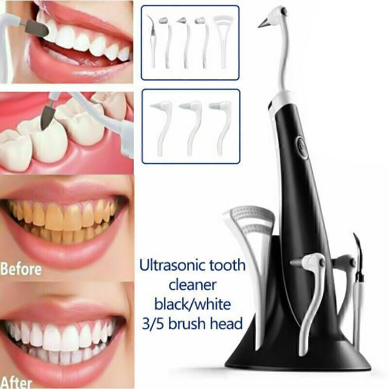 5 In1 Electric Dental Scaler Tartar Teeth Stains Cleaner Plaque Calculus Remover