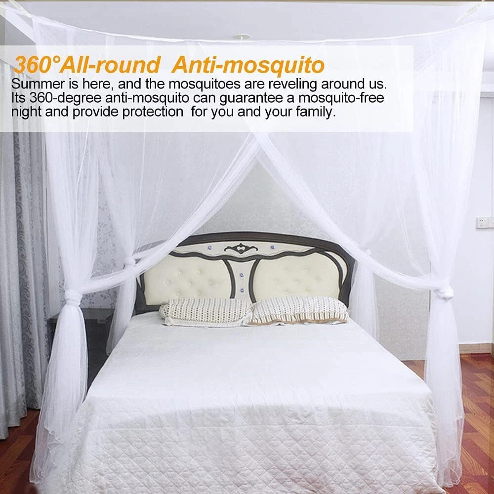 Mosquito Net for Double Bed 4 Corner Post Elegant Mosquito Net Bed Canopy