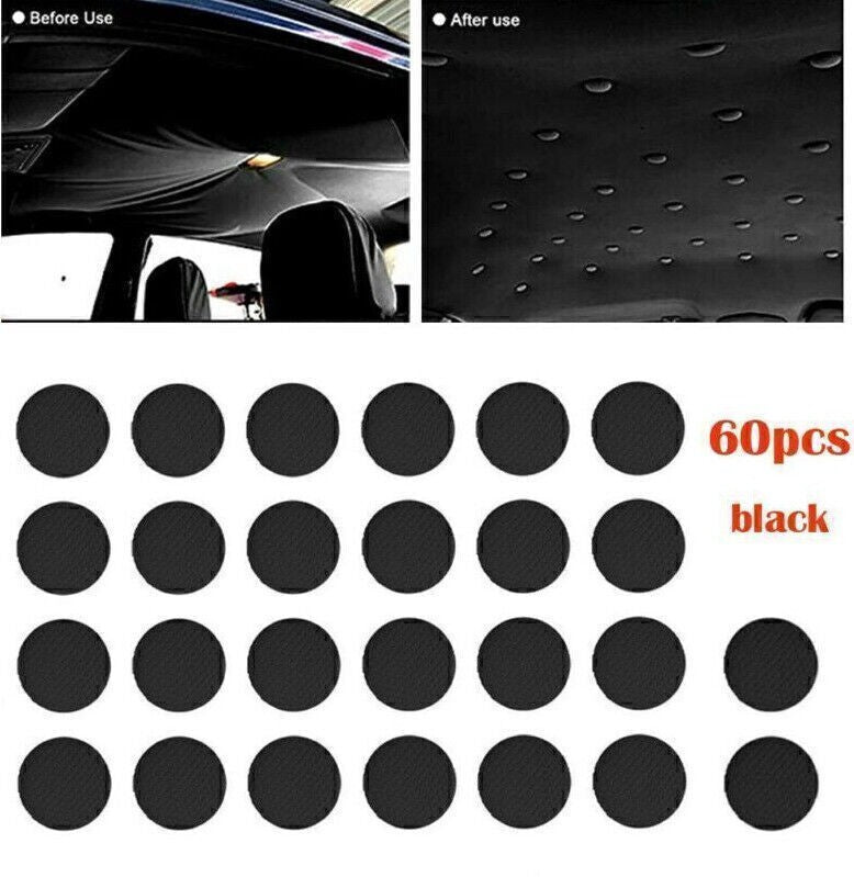60Pcs Car Roof Liner Repair Kit Headliner Pins Buckles Rivets Fix