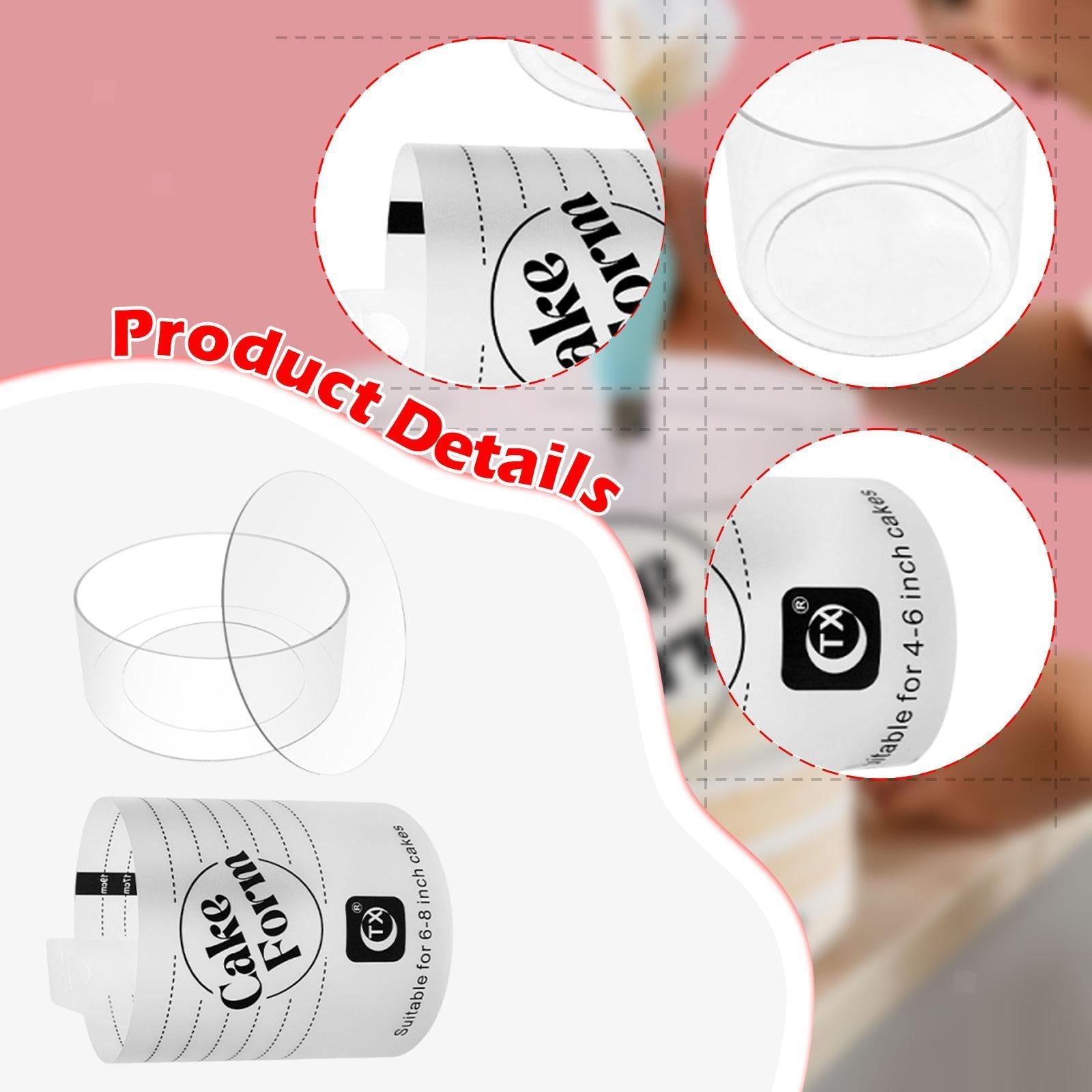 Acrylic Cake Form, Cake Making Tool for Beginners and Pros, Premium Accessory