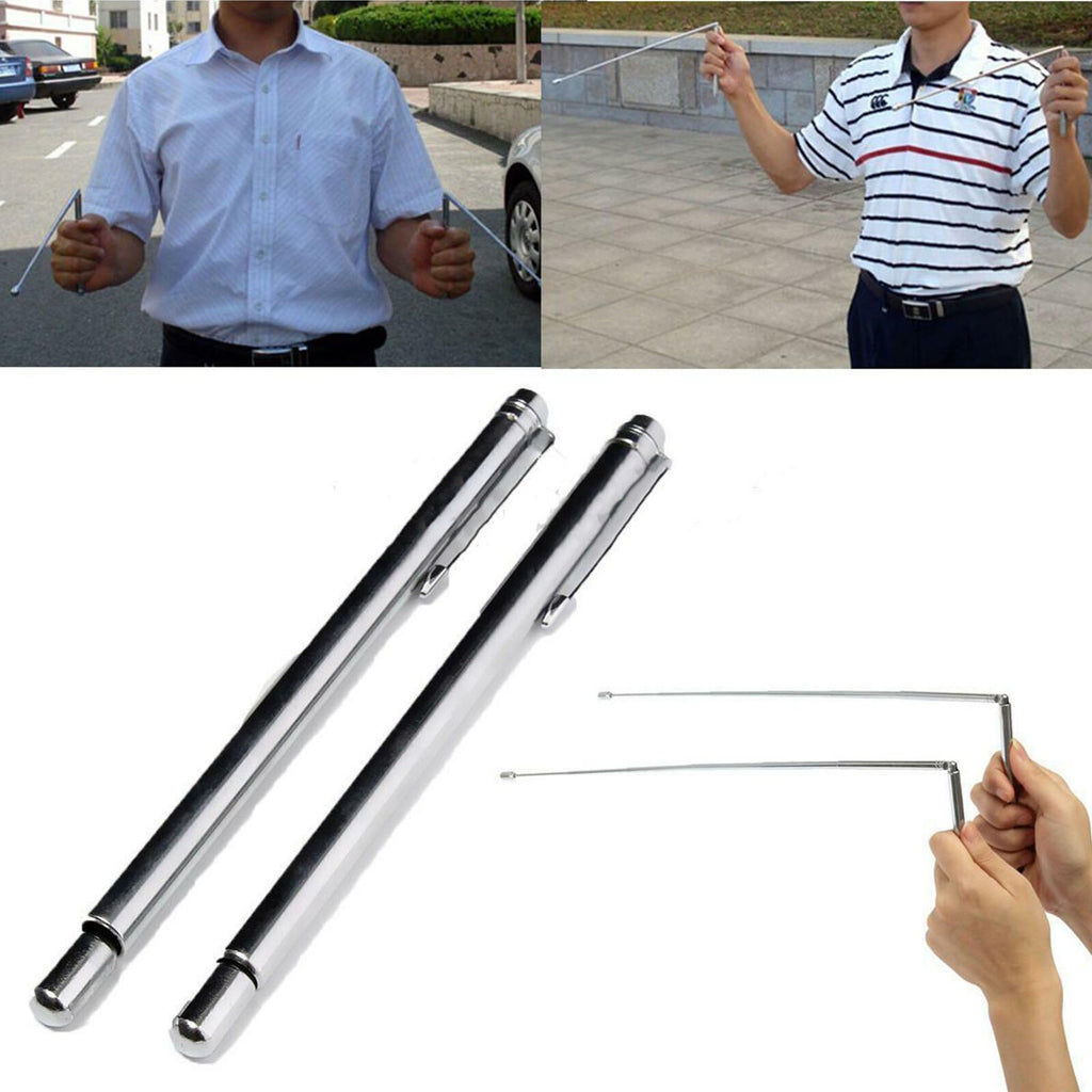 2 Packs Dowsing Rods, Copper for Water Detection, Adjustable, Spiritual Use, Gho