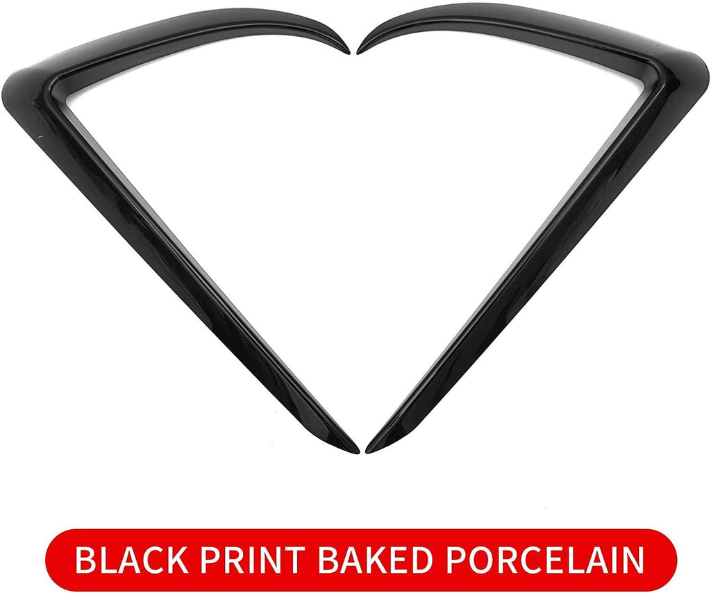 Tesla Model 3 Front Fog Light Trim Cover Fog Lamp Frame Blade Eyebrow Spoiler