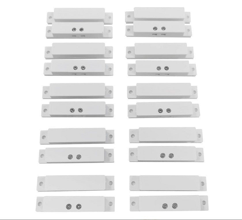 10 Sets Wired Magnetic Reed Switch Door Window Sensors for Security Alarms