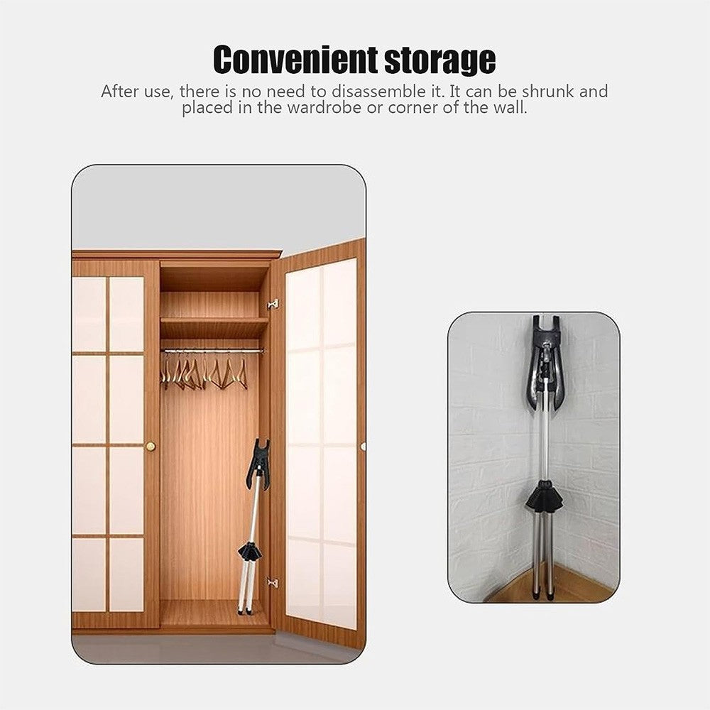 Garment Hanger for Steaming, Folding Handheld Garment Steamer Clothes Stand Rack