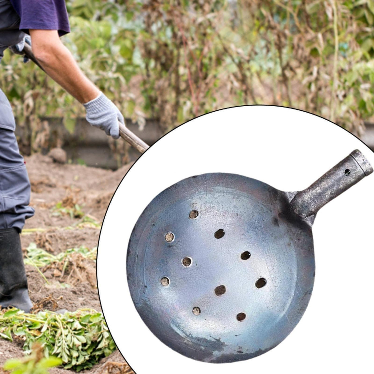 Heavy Duty Metal Scoop for Sewer And Drain Cleaning