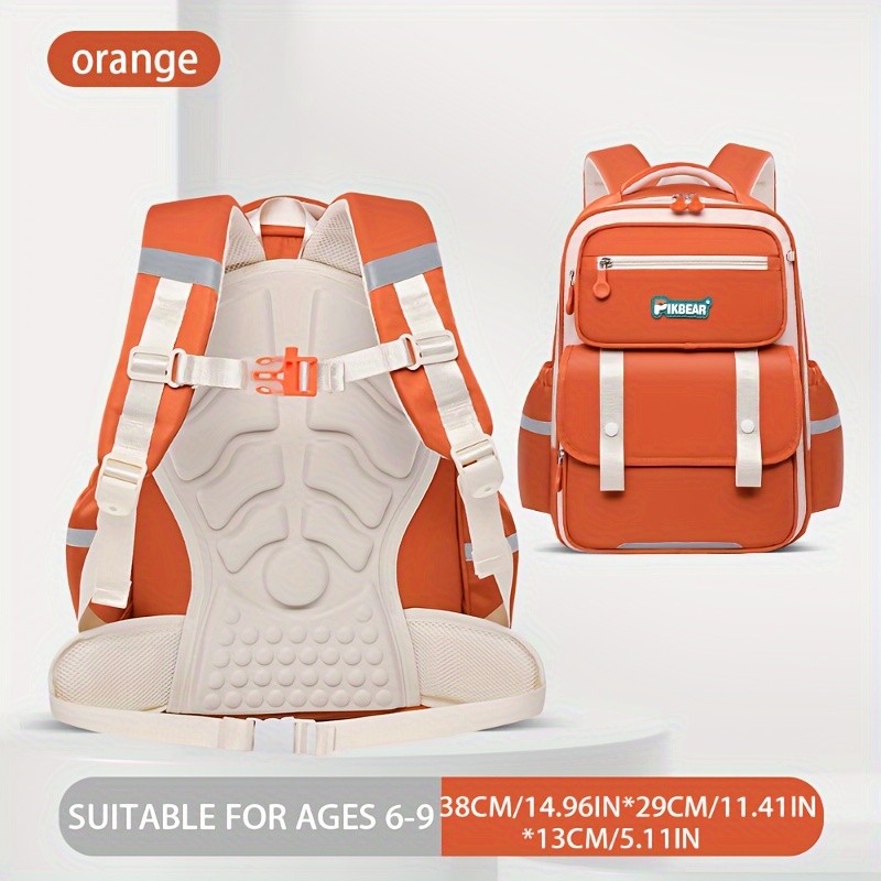 Reflective Waterproof Kids Backpack Lightweight Spine Support for School