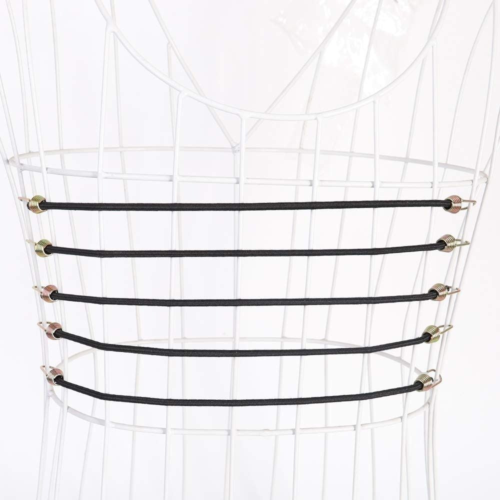 10 PCS Mini Bungee Cords 10-Inch Rubber Strap Short Elastic Rope  Car Tents
