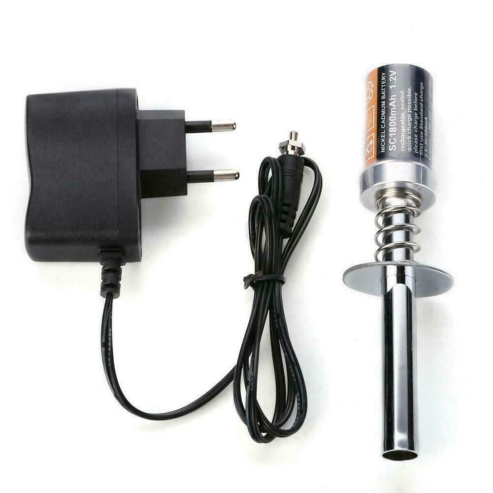 RC Nitro GAS Power Engine Starter Kit Glow Plug Igniter Car