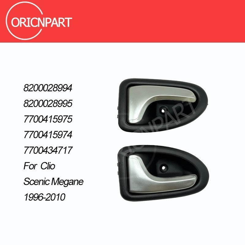 7700415975 Chrome Interior Door Handle Left & Right Side For Renault Clio 96-10
