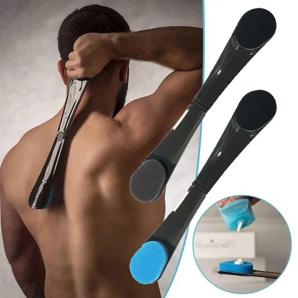 Self Tanning Back Applicator Reusable Back Care Sponge Folding Beauty Brush