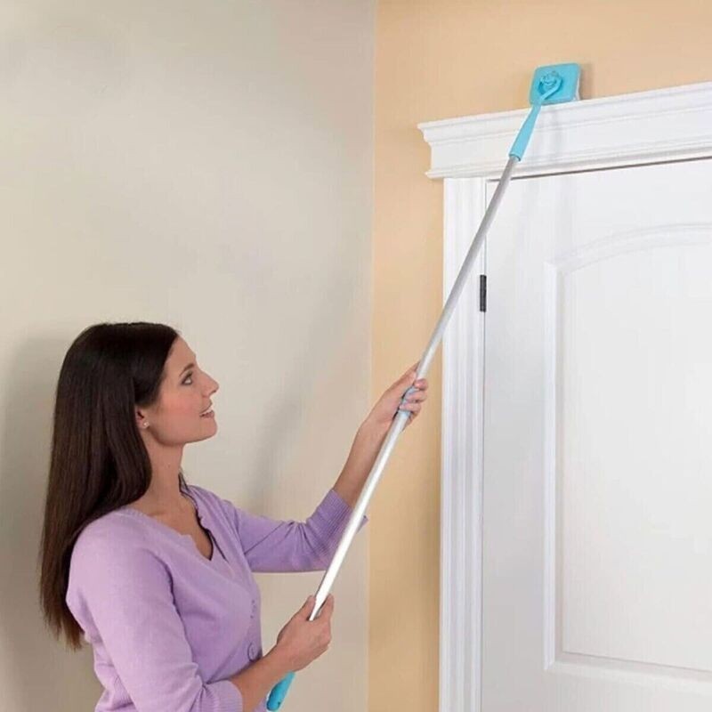Microfiber Baseboard Cleaning Skirting Mop Easy Cleaner 360° Extendable Home UK