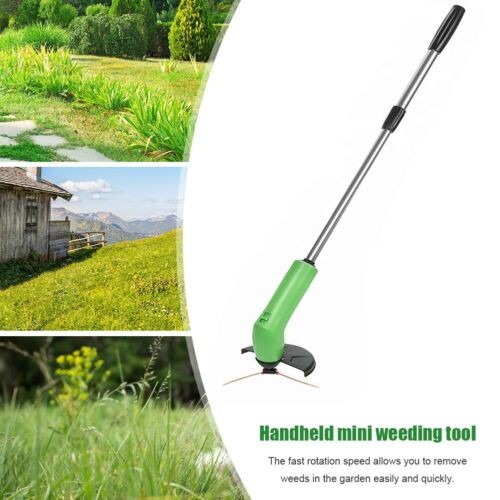 Electric Cordless Grass Trimmer Garden Weed Strimmer Cutter Mini Handheld Tool~~