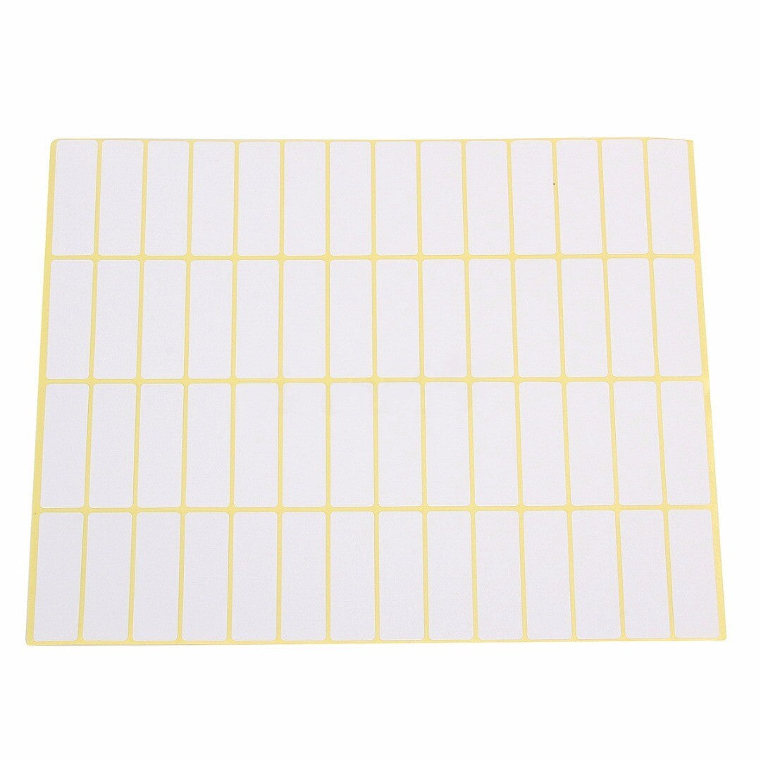840 White Sticky Labels 13x38 mm Price Stickers Name Tags Blank Self Adhesive