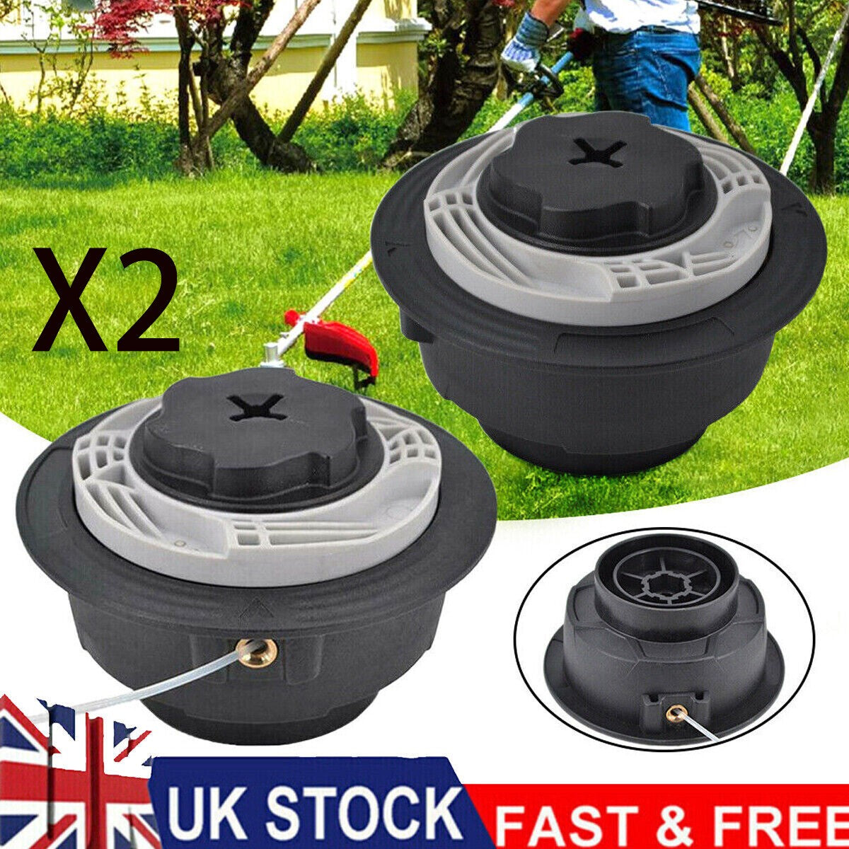 2x Replace Stihl Autocut C6-2 Strimmer & Trimmer Head FS38 FS40 FS45 FS50 FSE81