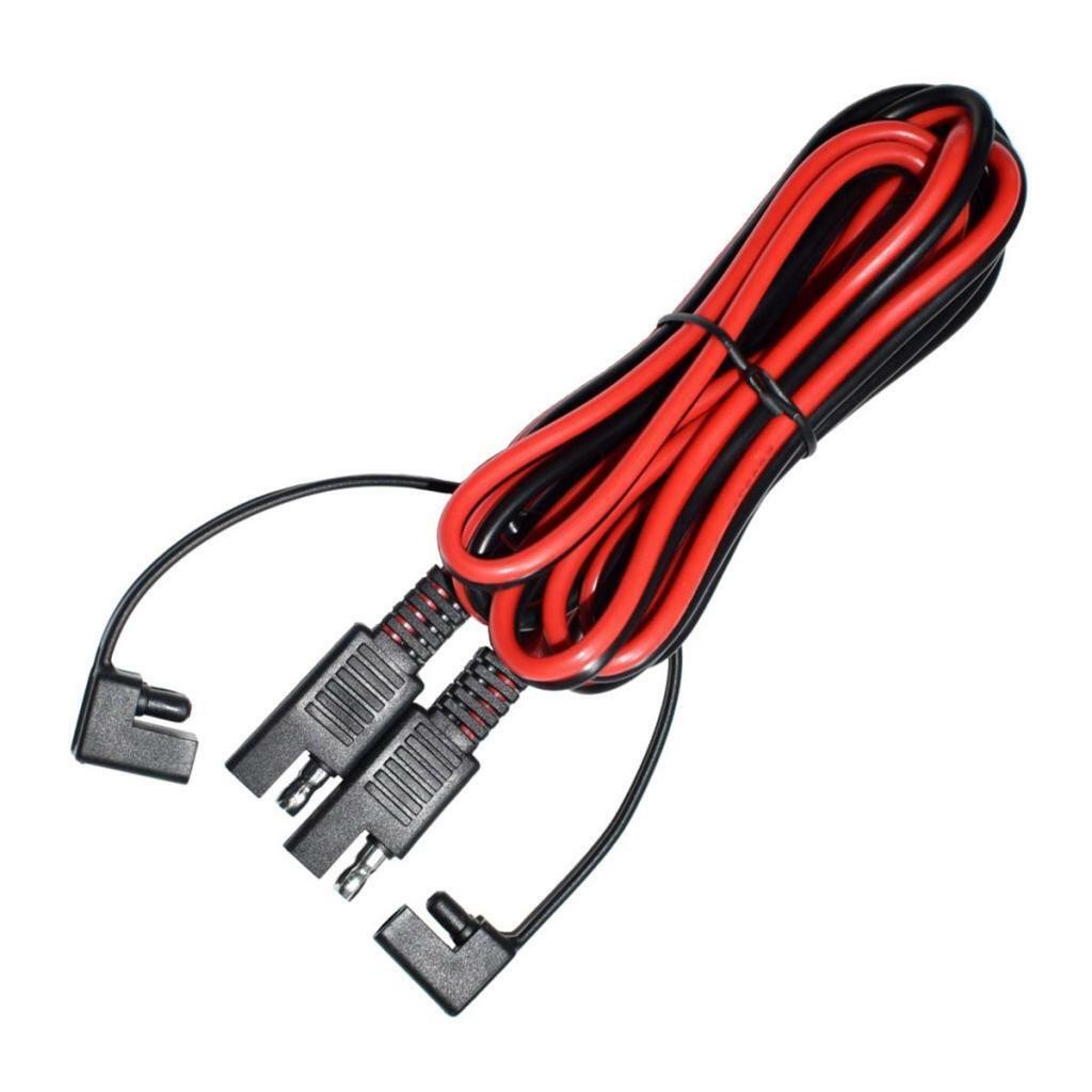 2m/6.5Ft Solar Panel Extension Cable Cord Lead Wire Harness SAE Connectors
