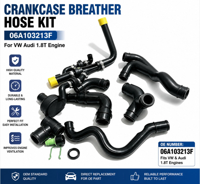 06A103213F Crankcase Breather Hose 1.8T Engine Ventilation Pipe for VW Audi