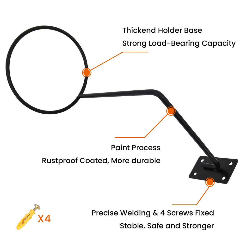 Motorcycle Helmet Holder Hat Mounted Wall Hook Rack Stand Storage Bracket