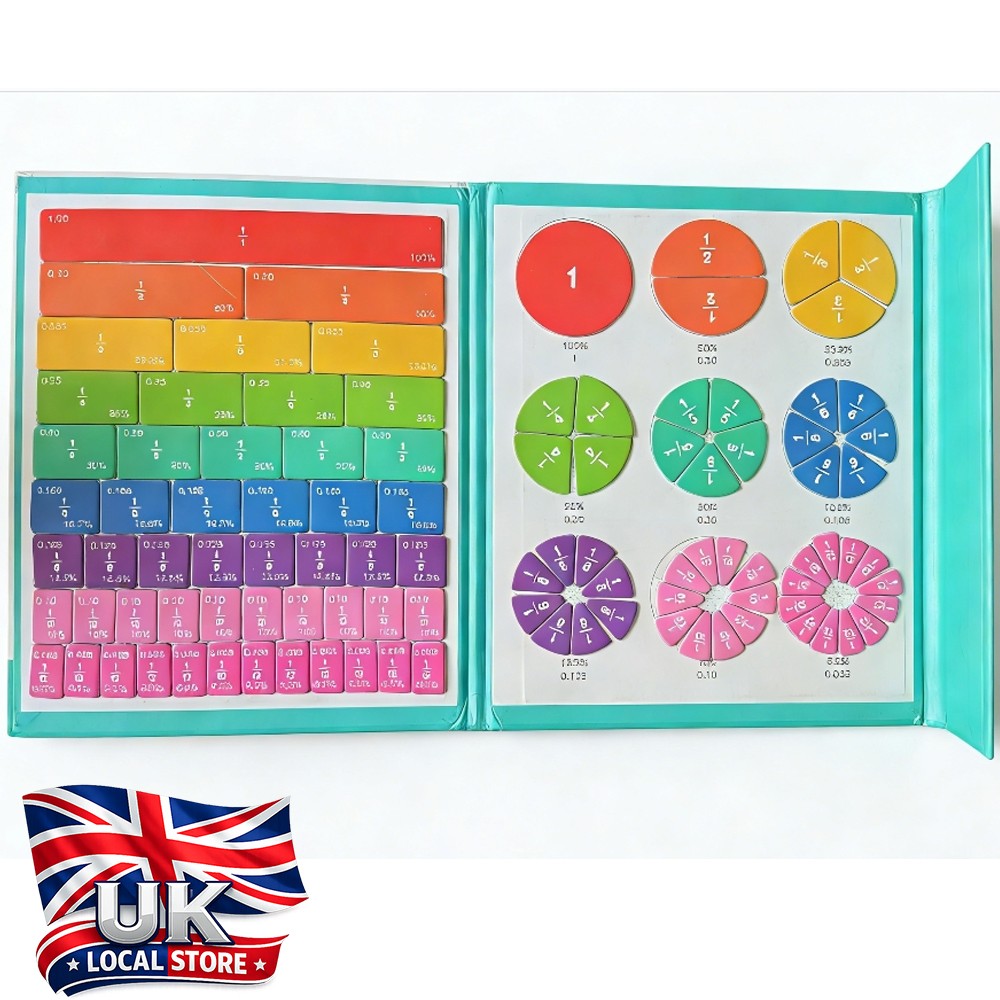 Magnetic Fraction Demonstration Book, Magnetic Fraction Tiles