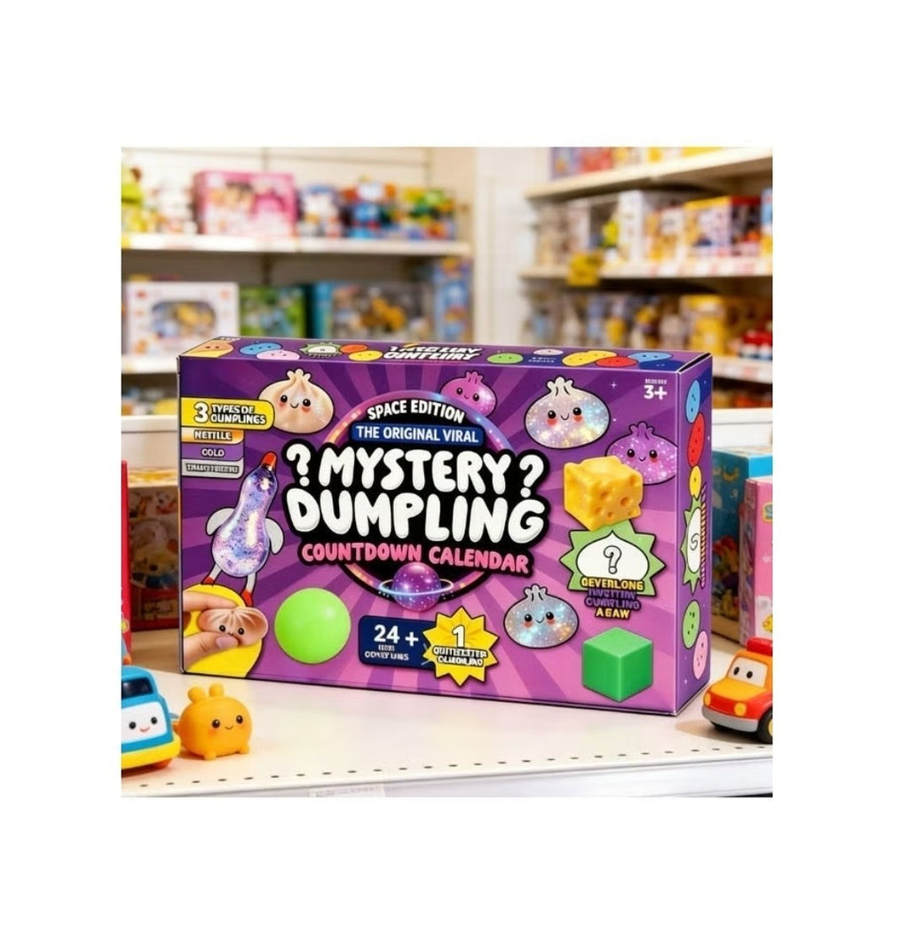 24 Days Mystery Dumpling Calendar, Advent Calendar Cute Squishy Toys for Kids 3+