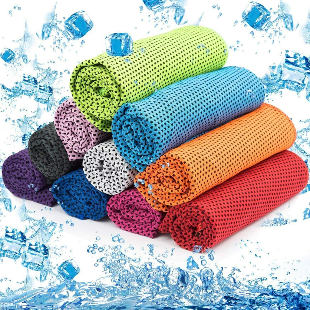 10x Instant Cooling Towel ICE Cold Golf Cycling Jogging Gym Yoga Sports Towels