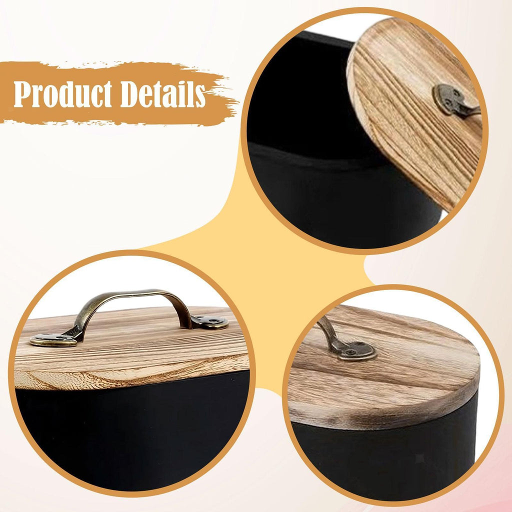 Pad Holder for Bathroom Decorative Storage Bin Feminine Product Organizer