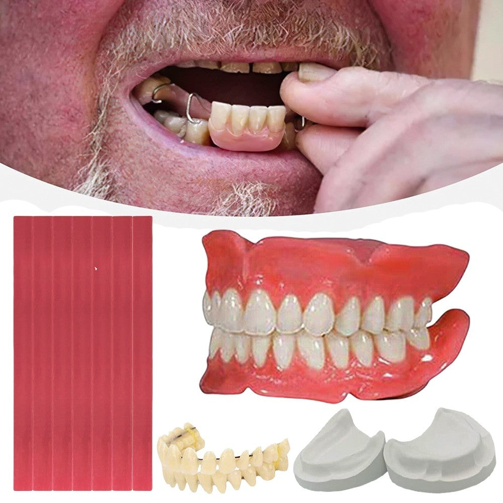 DIY Denture Fake Teeth-Full/Partial Denture at Home Repair Missing Teeth Set UK-