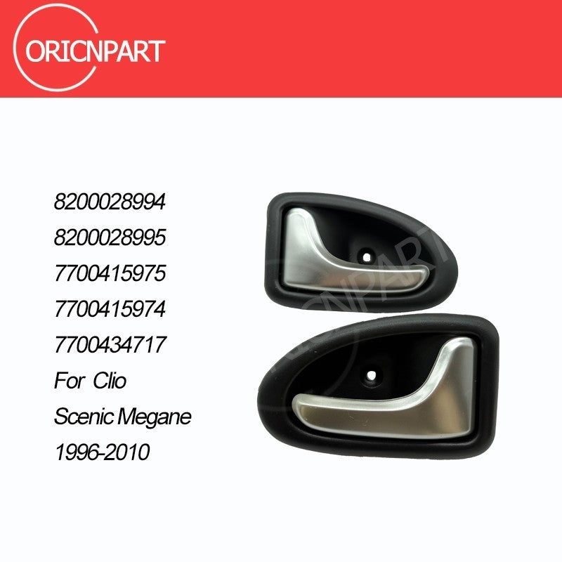 7700415975 Chrome Interior Door Handle Left & Right Side For Renault Clio 96-10